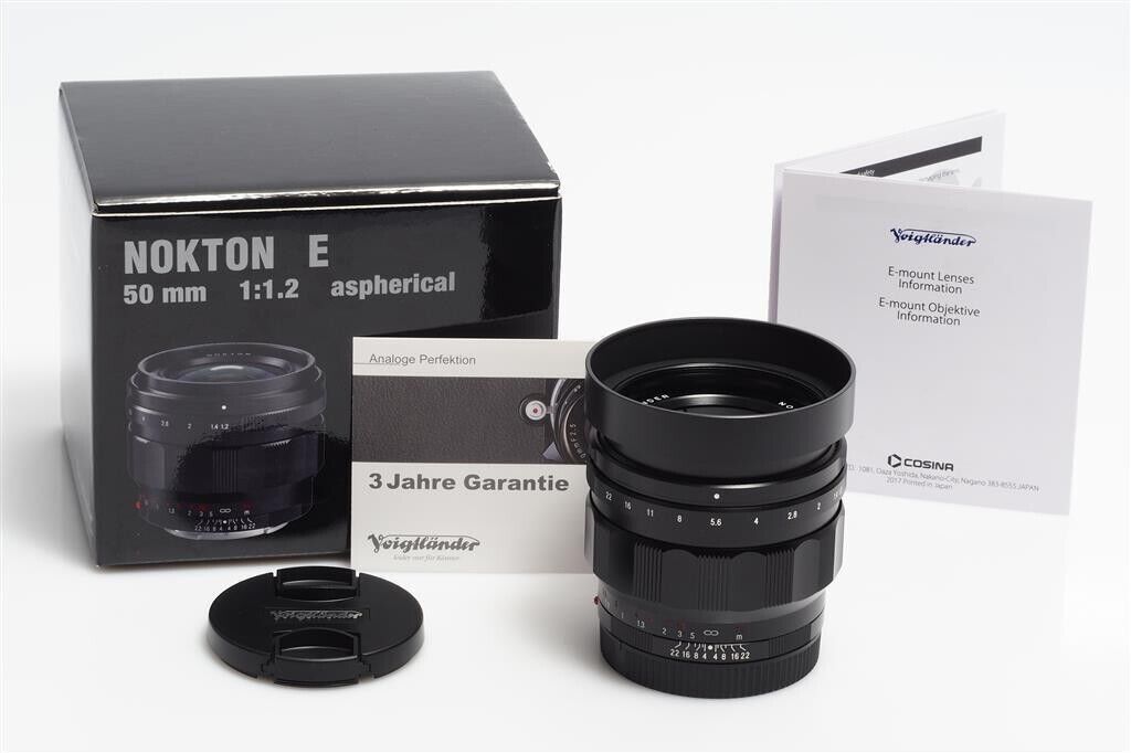 Voigtländer Per Sony E Nokton 1.2/50mm Asph. Nero (1726929285)