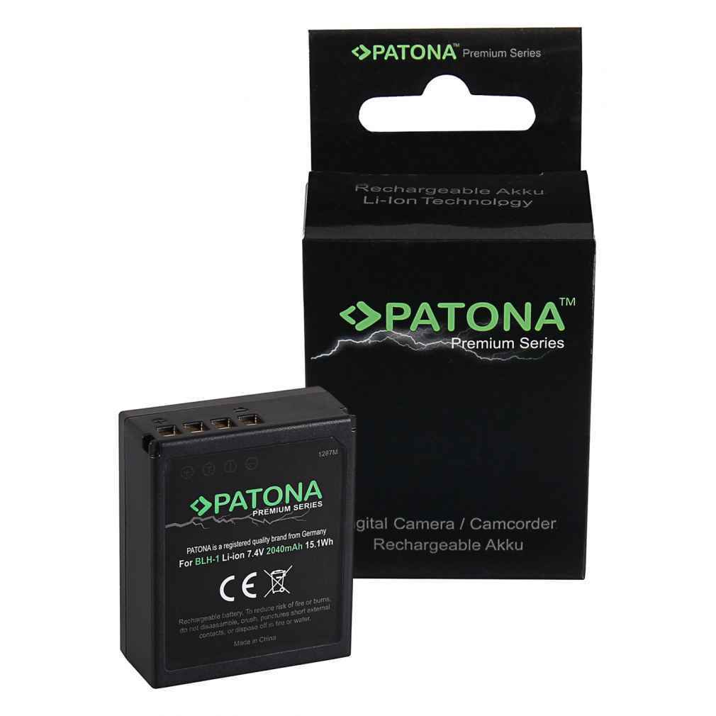 Batteria premium PATONA 1287 decodificata per Olympus BLH-1 OM-D EM-1 EM-1 Mark