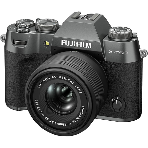 Fujifilm X-T50 Charcoal Silver + XC 15-45mm F3.5-5.6 OIS PZ Garanzia Ufficiale F