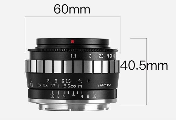 Ttartisan 1.4/23mm Black/Chrome F.L-mount Aps-c (1726934913)