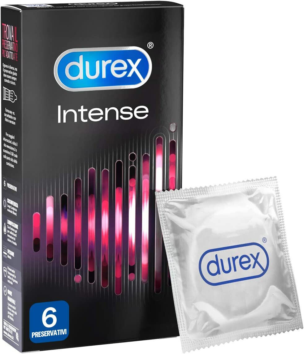 Preservativi Durex INTENSE Ultra stimolanti Confezione da 6 Profilattici