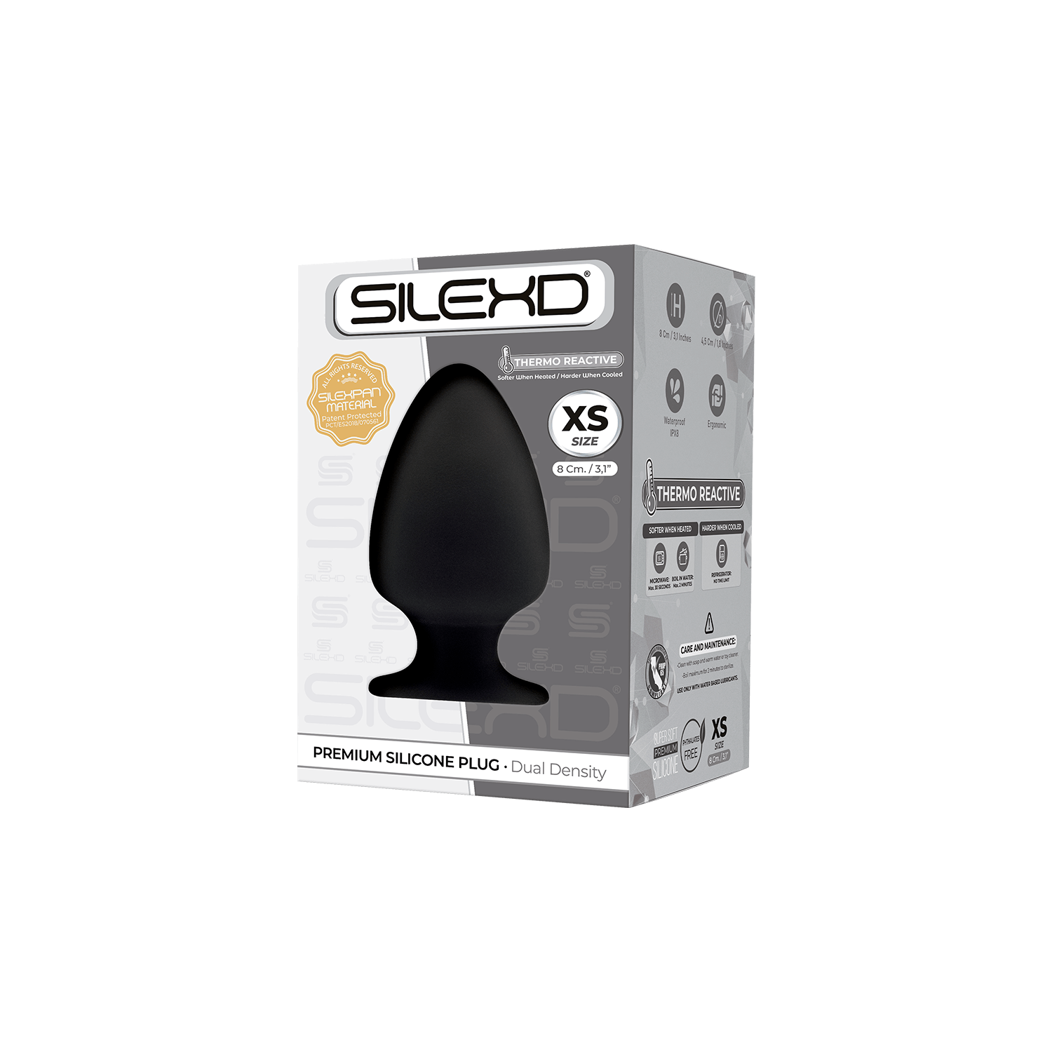 Plug con ventosa Model 1 XS 8 cm Black