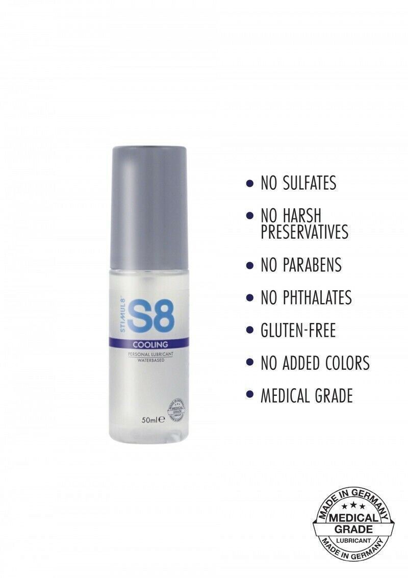 Lubrificante a base acqua gel intimo sessuale vaginale anal Stimul8 Cooling lube