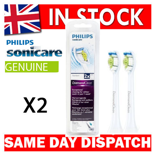 Philips Sonicare Diamond Clean Standard Sonic Spazzolino 2 Testine HX6062