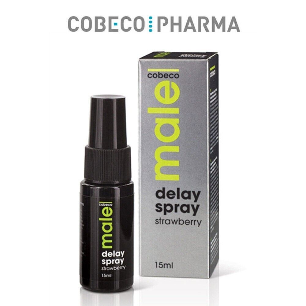 Spray ritardante uomo alla fragola MALE Cobeco Delay Spray Strawberry for men