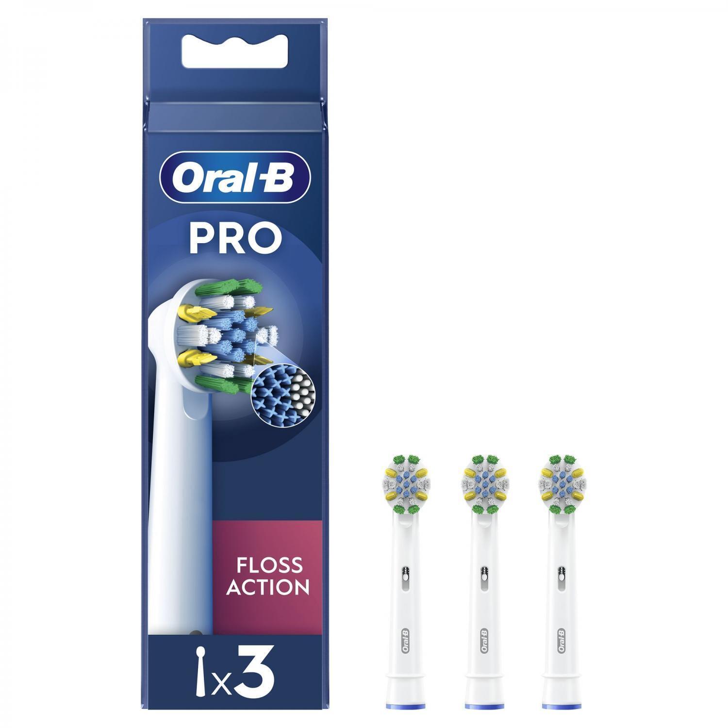 Oral-B Testine Di Ricambio Pro Floss Action, 3 Testine - 8006540884072