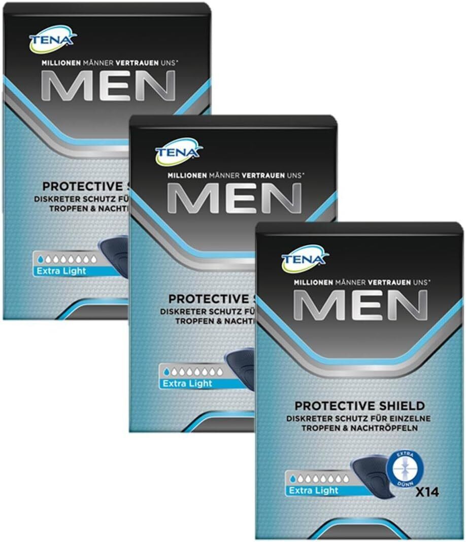 3 CONFEZIONI DI TENA MEN LEVEL 0 ACTIVE FIT SCUDO PROTETTIVO DA 14 PEZZI (42)