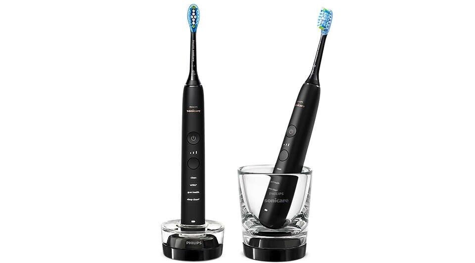 PHILIPS DIAMOND CLEAN 9000 - SET DI 2 SPAZZOLINO ELETTRICO SONICO CON APP - NERO