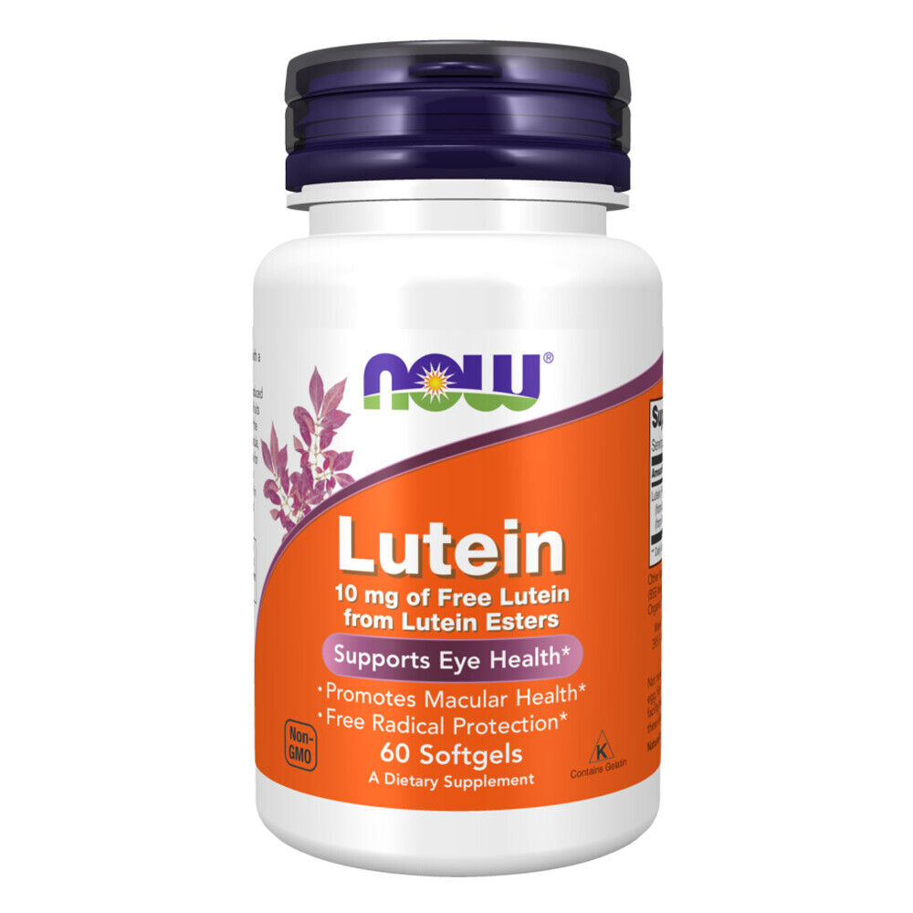 NOW FOODS Lutein, 10mg - 60 softgels NOW3058