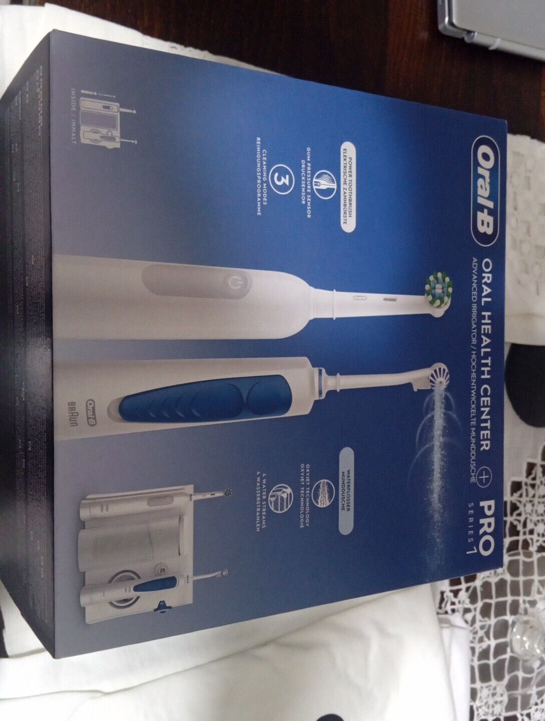 ORAL B ORALCENTER + PRO1 OXYGET    IDROPULSORE+RIMOTORE DI PLACCA