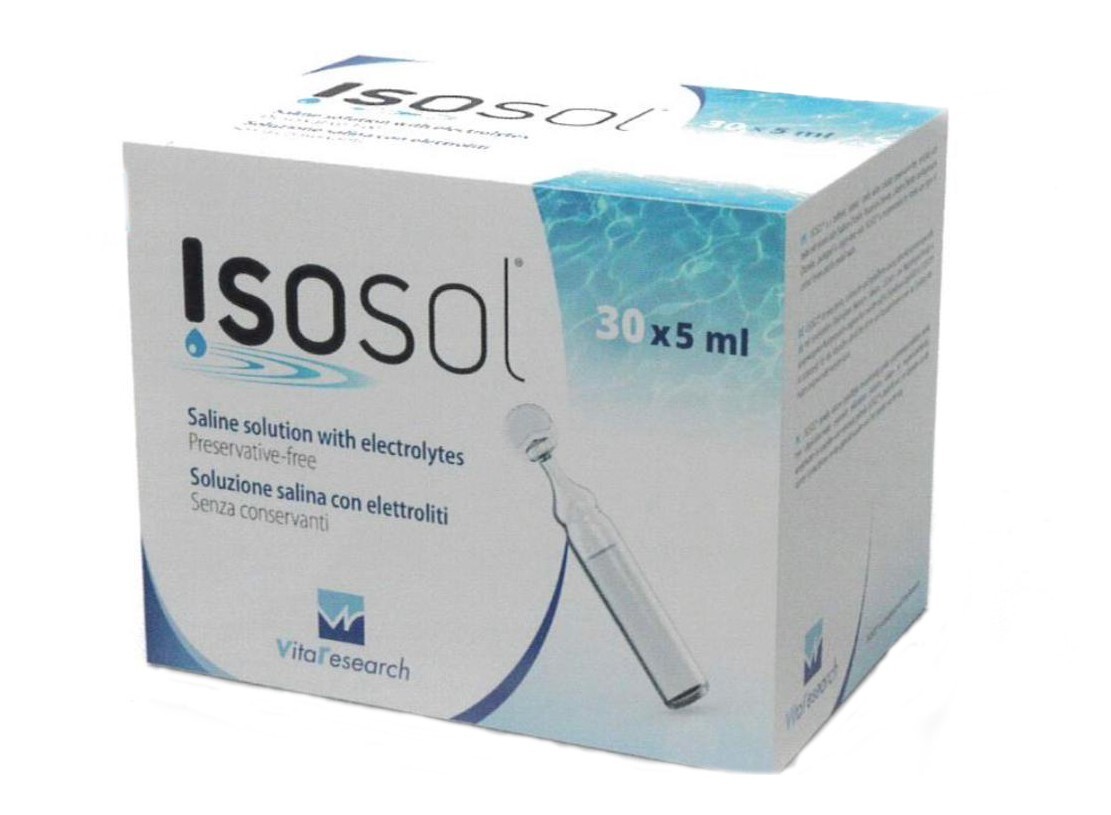 ISOSOL SOLUZIONE SALINA CON ELETTRIOLITI 30X5ML !!! SCAD/EXP 02/2026