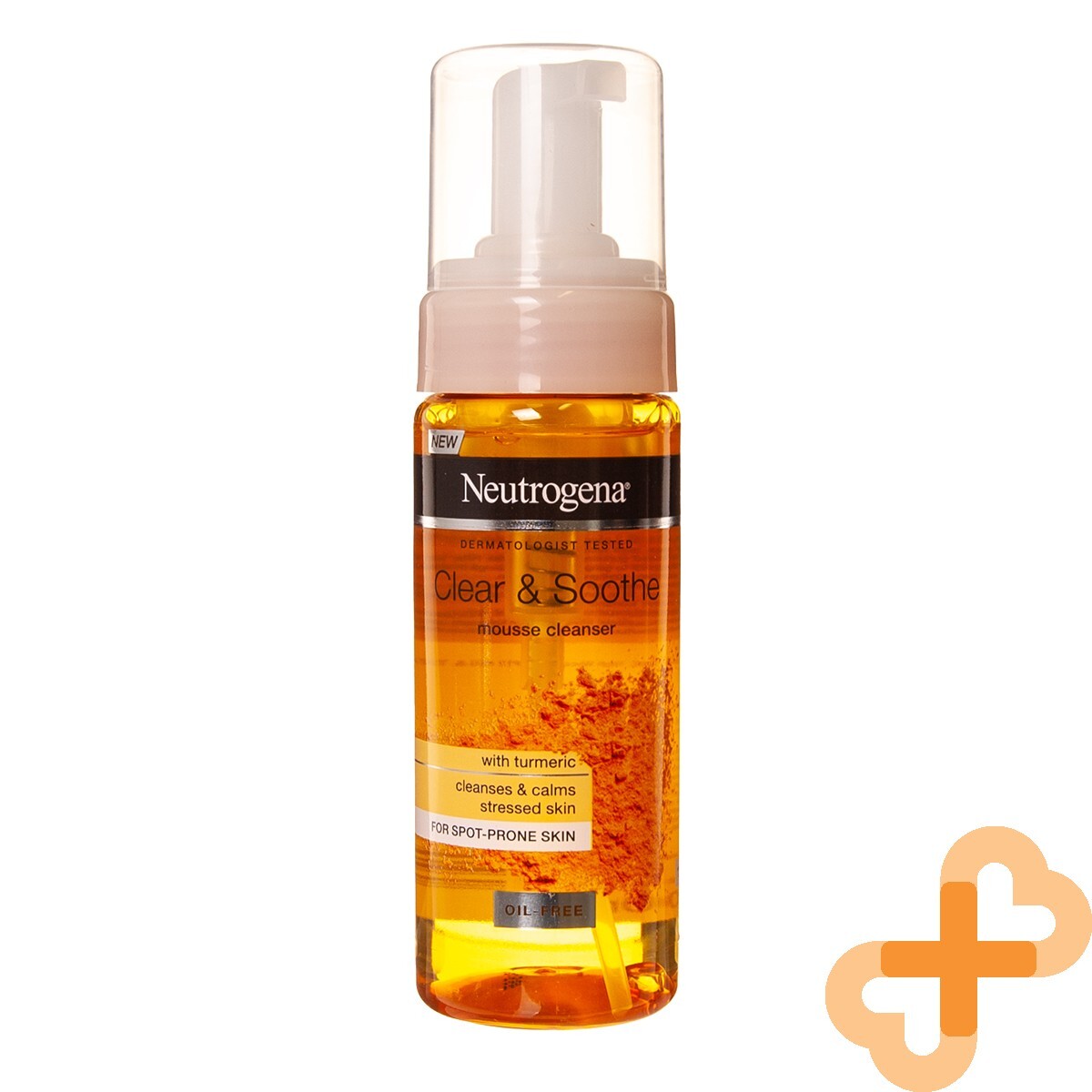 Neutrogena Clear & Sooth Wash Foam, 150 ml di pelle fresca e sensibile del viso