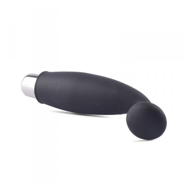 Vibratore nero in silicone stimolatore vaginale dildo fallo vibrante mini finger