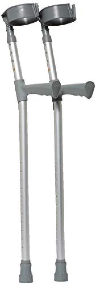 (TG. Lungo) Nottingham Rehab Supplies (NRS) - Stampelle regolabili con impugnatu