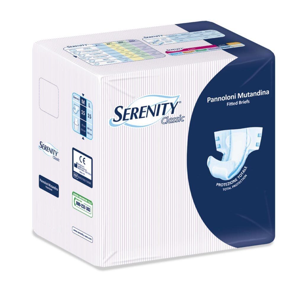 Serenity Classic Pannolone Mutandina Maxi Taglia XL, 15 Pannoloni