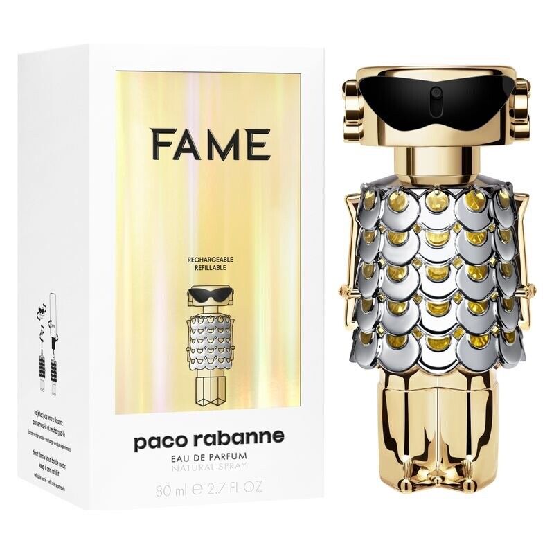 Paco Rabanne Fame Eau de Parfum 80ml Ricaricabile Spray NUOVO- ORIGINALE