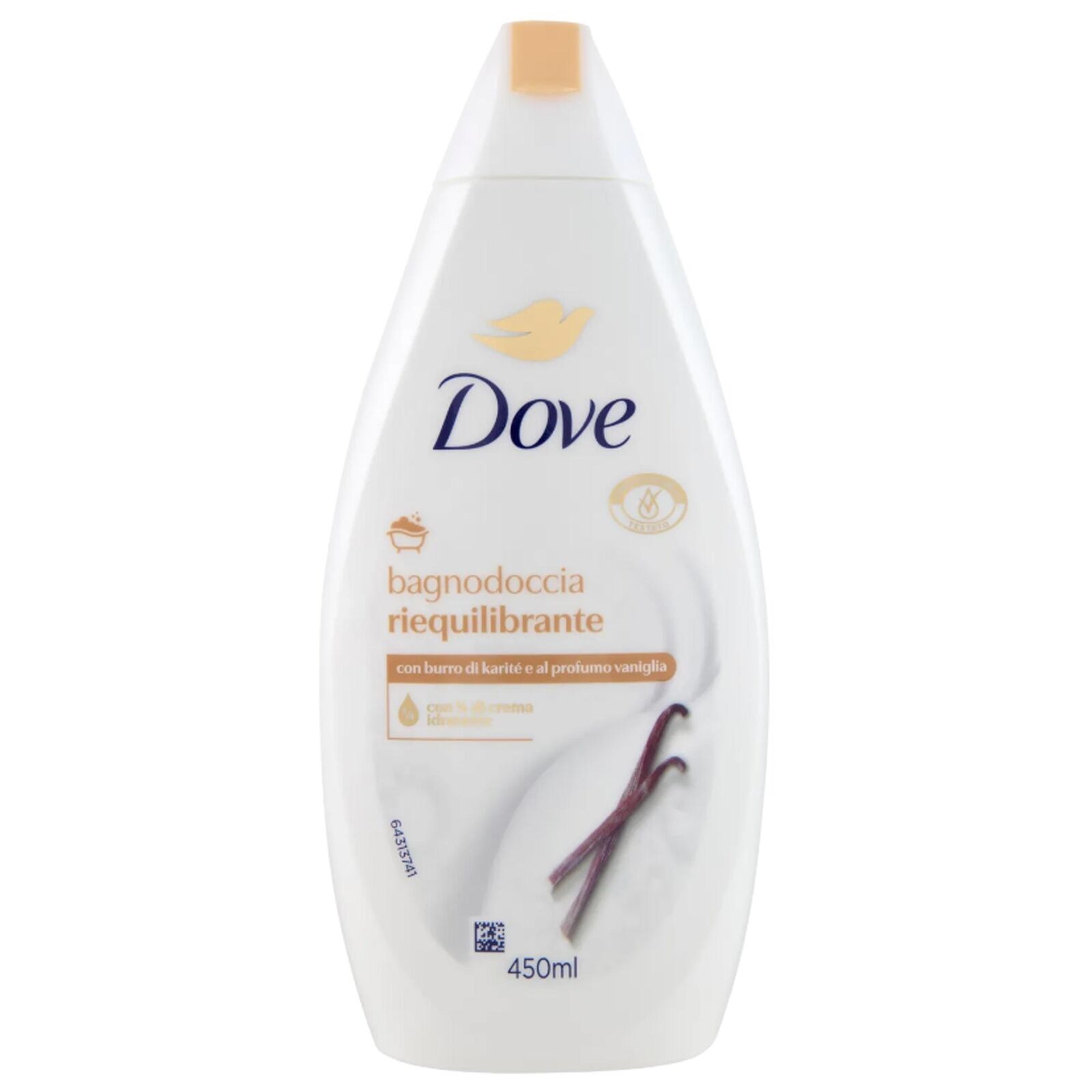 DOVE BAGNODOCCIA CORPO CON CREMA IDRATANTE 450ML RIEQUILIBRANTE
