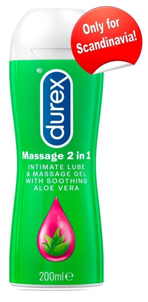Durex Massage 2 in 1  nutriente base acqua  Aloe Vera vitamina E  200 ml