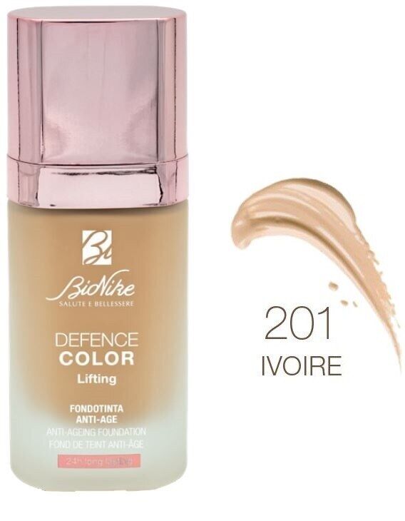 BioNike Defence Color - Lifting Fondotinta Anti-Age 24H Long Lasting N.201, 30ml