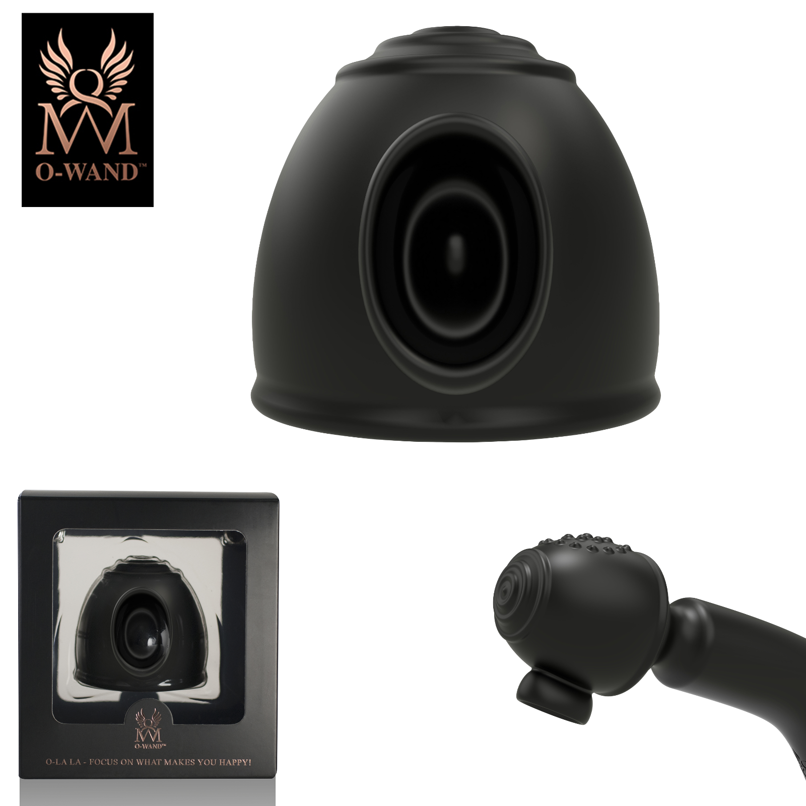 O-La La Accessorio per Vibratore O-Wand - Platinum Silicone Intense Stimulation