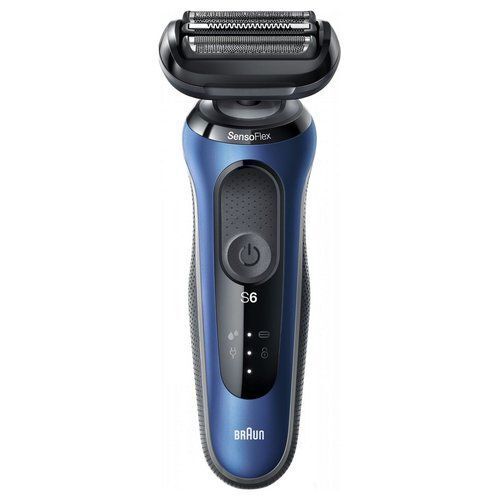 1009074 Rasoio barba Braun 61 B1200S SERIES 6 Sensoflex Blu e Nero