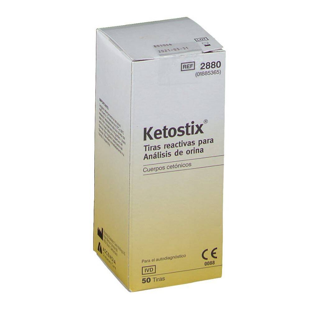 Ascensia Ketostix Strisce Reattive Per L'Analisi Dell'Urina, 50 Pezzi