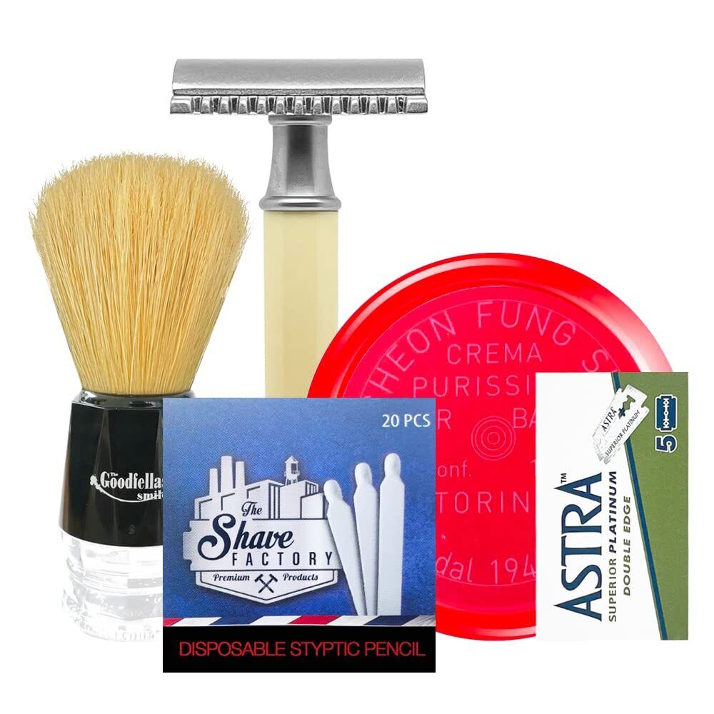 The Goodfellas' smile kit rasautra regalo 5 in 1 Rasoio di Sicurezza + 5 (g5Z)