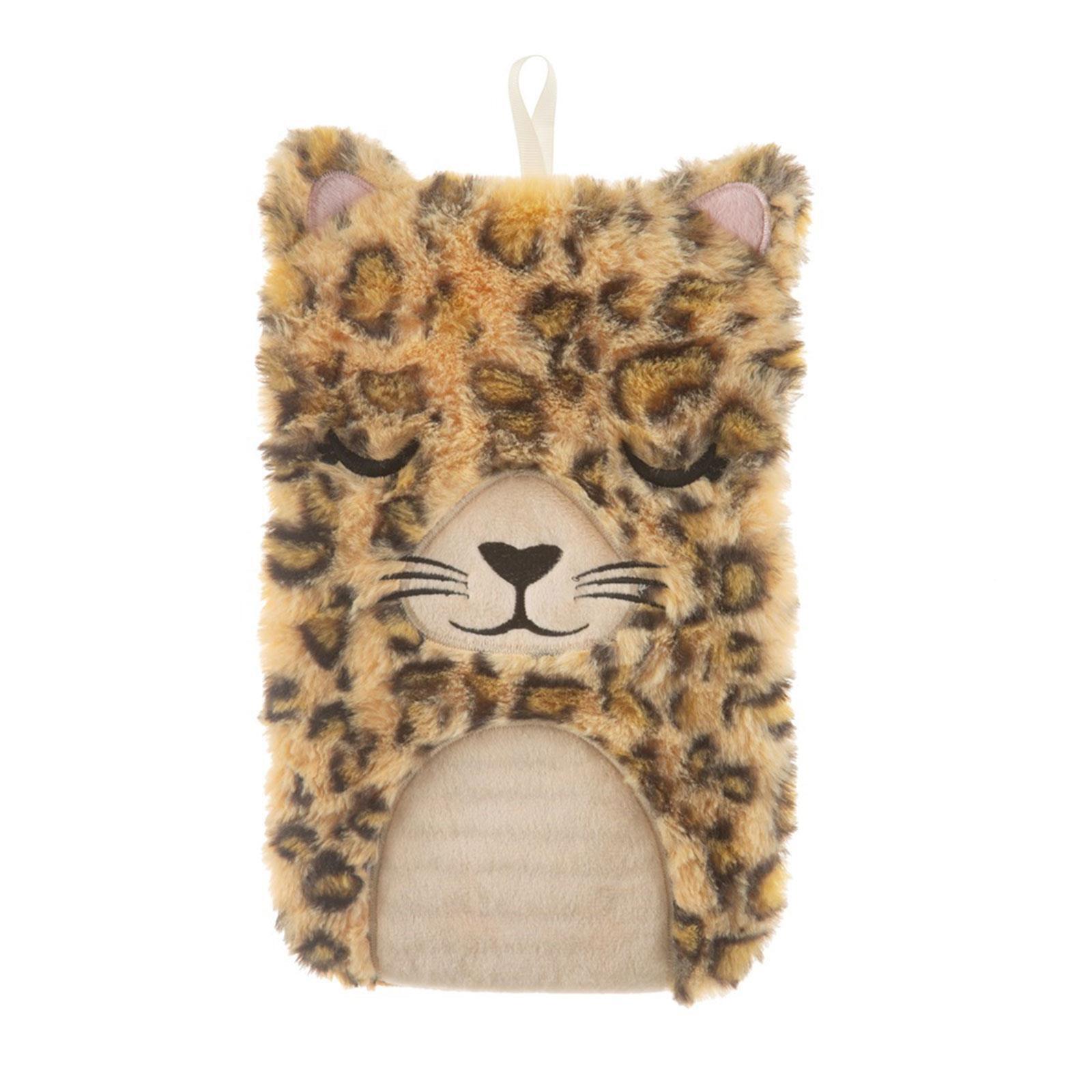 Love Leopardo Acqua Calda Bottiglia Rimovibile Cover Peluche Inverno Riscaldante