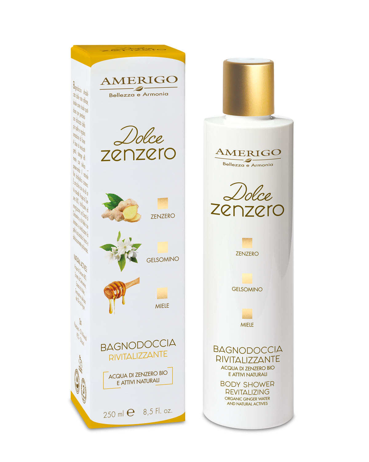 Amerigo Dolce Zenzero Bagnodoccia Rivitalizzante 250ml