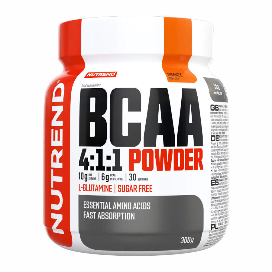 NUTREND BCAA 4:1:1 Powder Aminoacidi ramificati in polvere gusto ORANGE 300g
