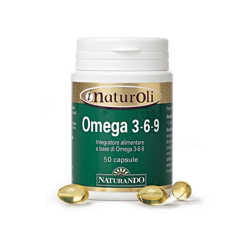 Naturando I Naturoli - Omega 3-6-9 Integratore Alimentare, 50 Capsule