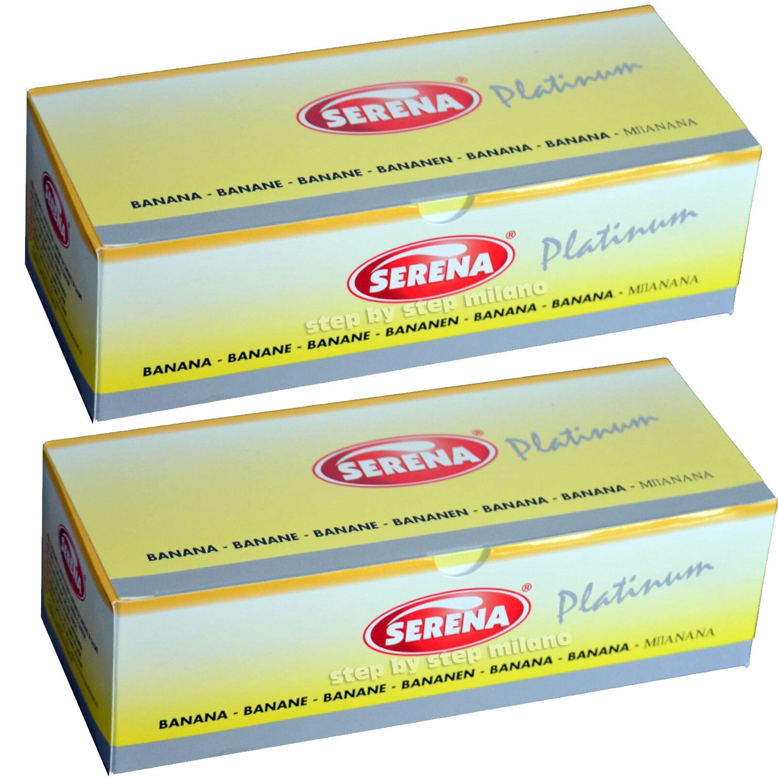 Preservativi Serena BANANA Colorati Gialli 288 Profilattici 2 Box