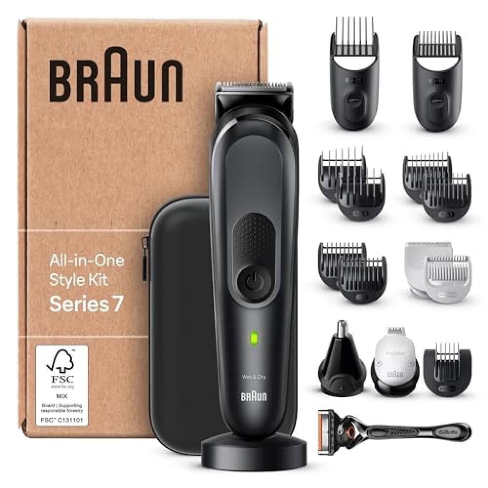 Braun MGK7491 - Kit 17 in 1 per barba, capelli, depilazione maschile e altro anc