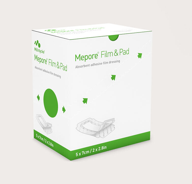 Mepore® Film &amp; Pad Molnlycke® - Medicazione Adesiva 5X7cm