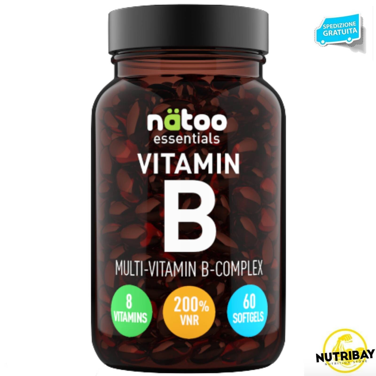 NATOO ESSENTIALS VITAMIN B COMPLEX - 60 softgels VITAMINE DEL COMPLESSO B