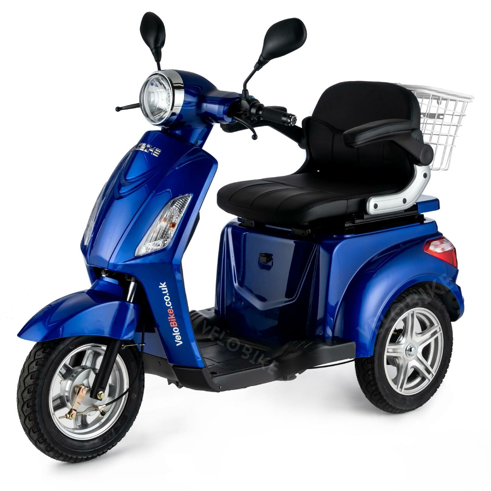 VELECO ZT15 Scooter elettrico 3 ruote Disabili Anziani 12km/h 900W BLU