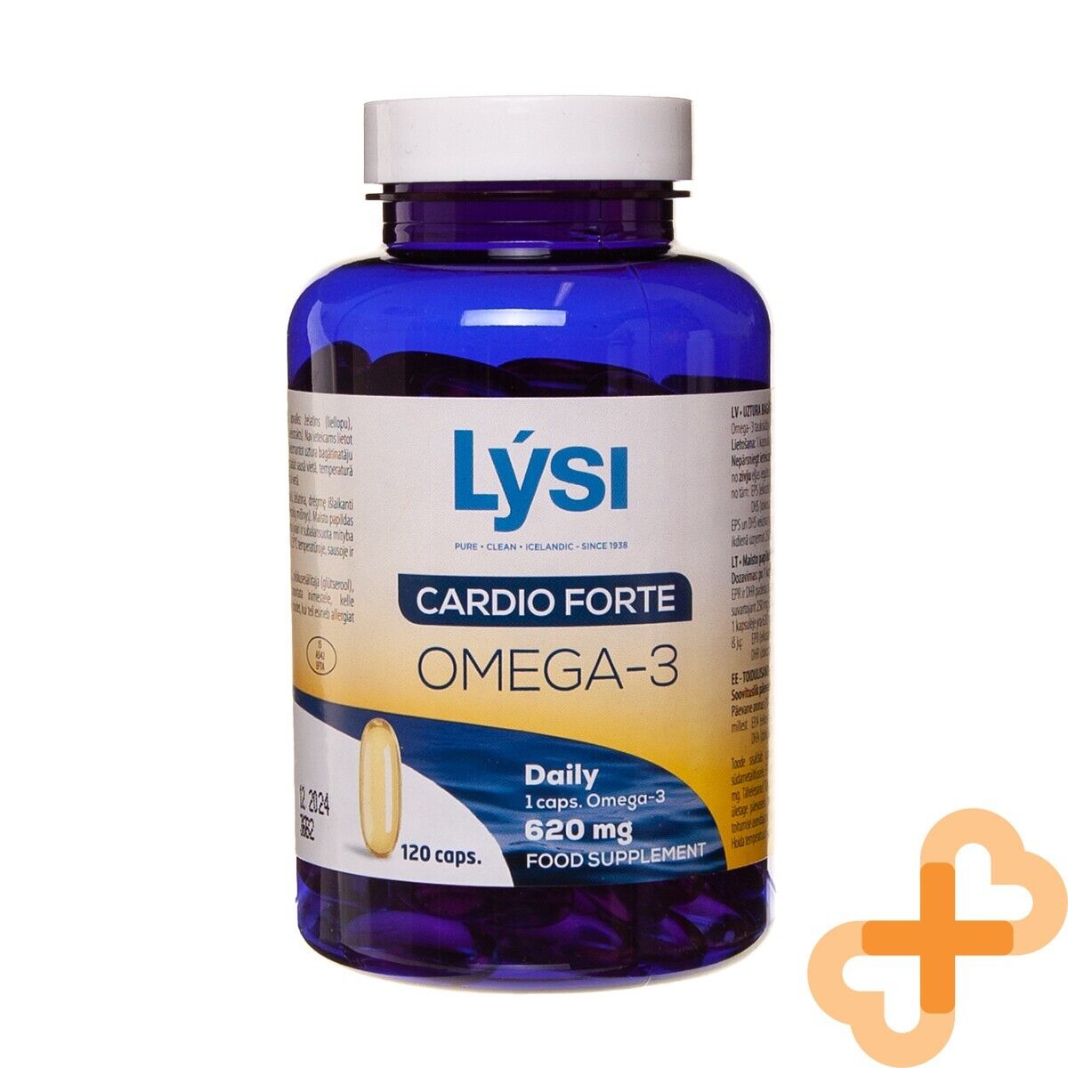 LYSI OMEGA-3 Cardio Forte Fish Oil 120 Capsule DHA EPA Integratore Salute del...