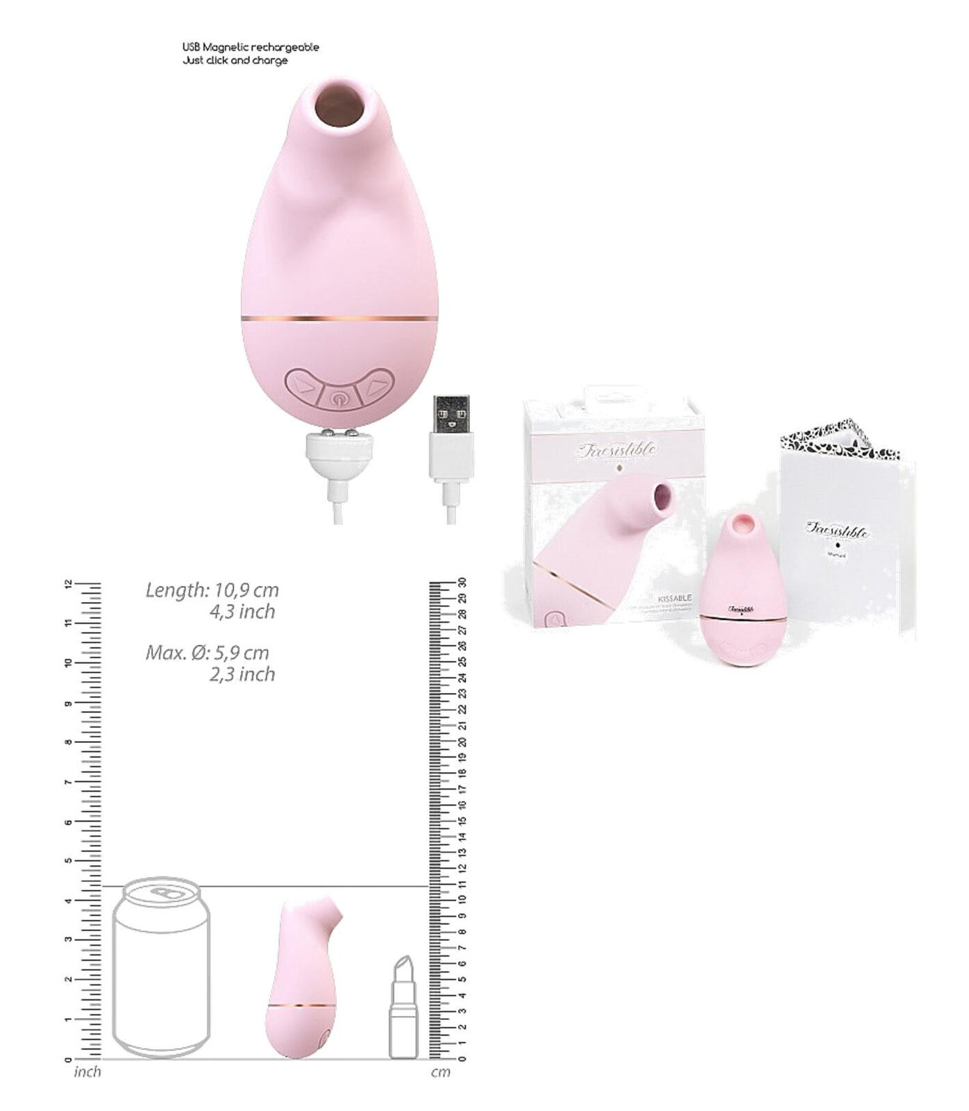 Vibratore per donna usb in silicone morbido ricaricabile silenzioso clitoride