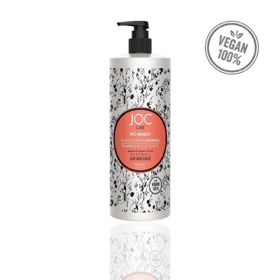 Shampoo ristrutturante baobab e alga bruna Joc care barex 1000 ml 00059