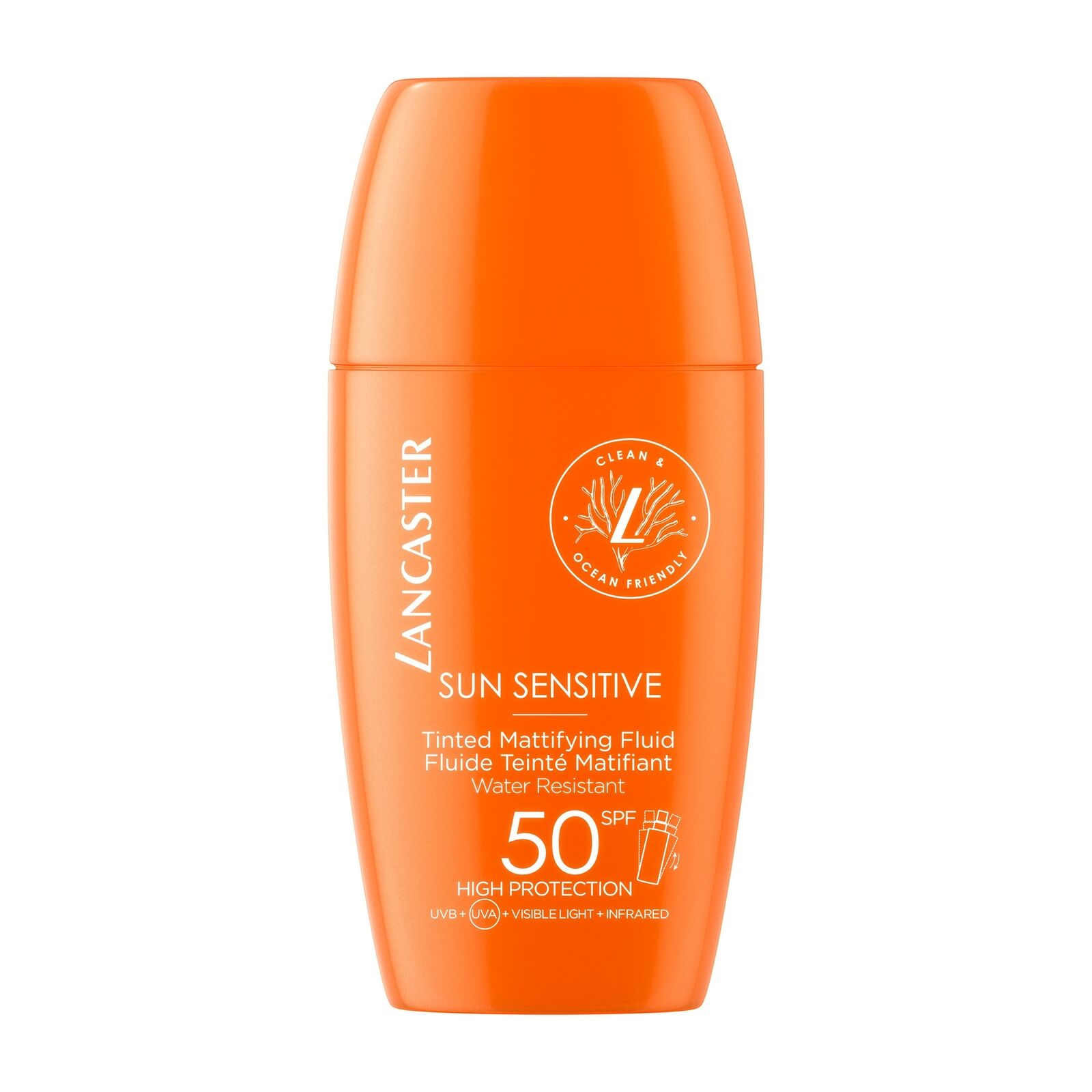 LANCASTER SUN SENSITIVE TINTED MATTYFING FLUID 50 SPF 30 ML