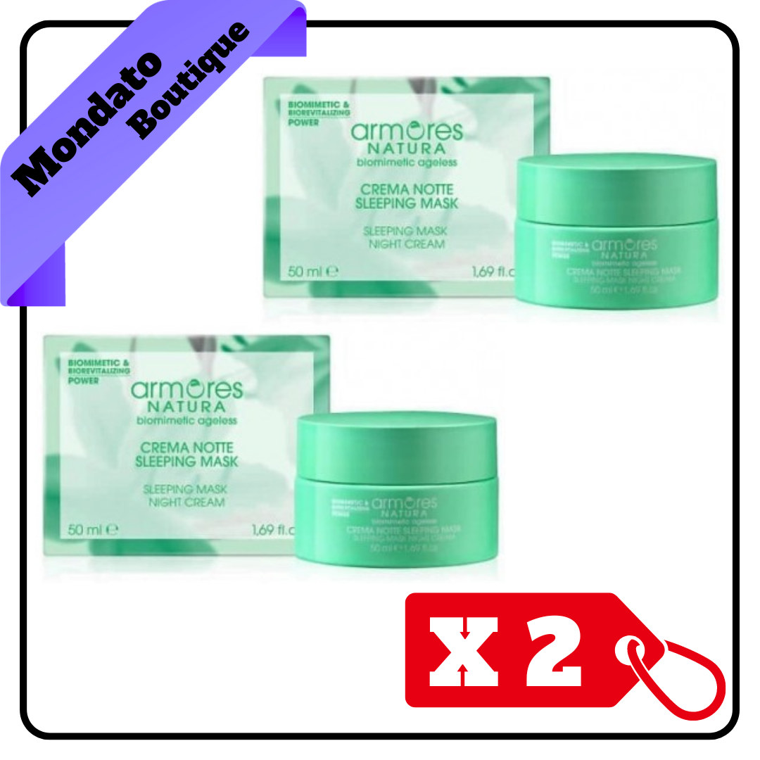 ARMORES NATURA BIOMIMETIC AGELESS CREMA VISO NOTTE  SLEEPING MASK 50ml  (X2)