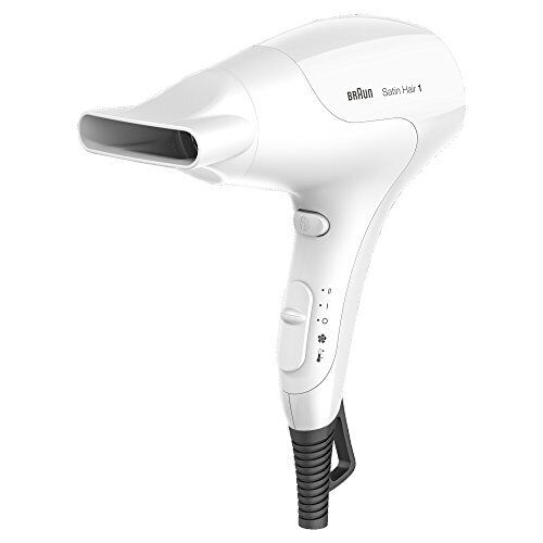Braun Satin Hair 1 PowerPerfection BRHD180E, Asciugacapelli 1800W, 2 Temperature