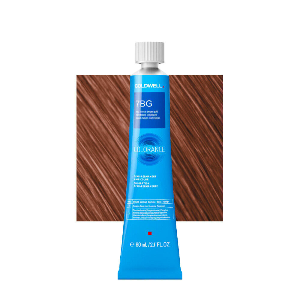 7BG Biondo medio dorato beige Goldwell Colorance Warm browns tb 60ml