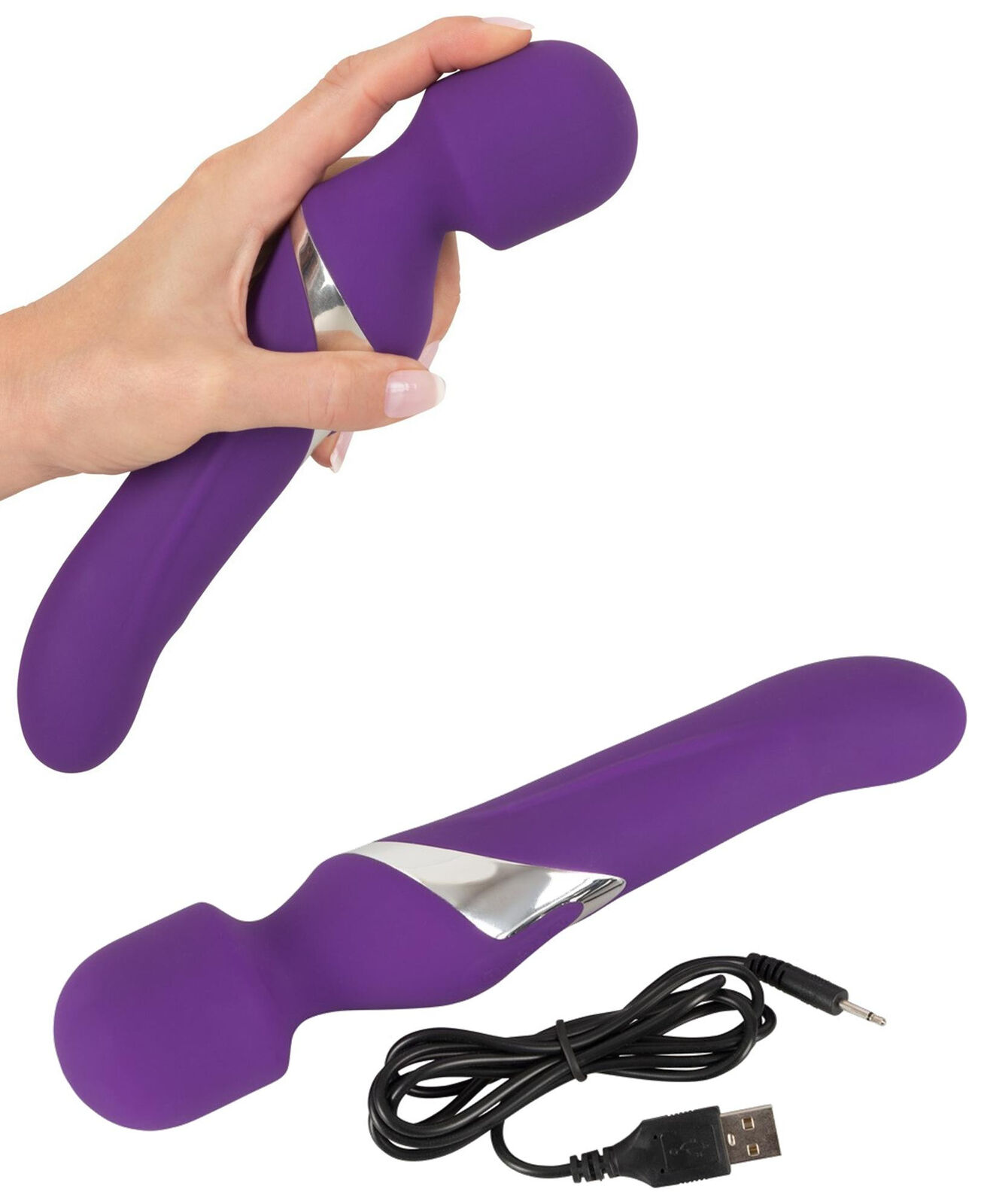 Massaggiatore wand vibrante stimolatore vibratore vaginale anale in silicone sex
