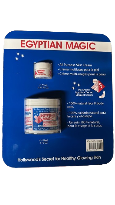 Egyptian Magic Multiuso Pelle Crema 114ml+7.1ml Misura Viaggio Barattoli