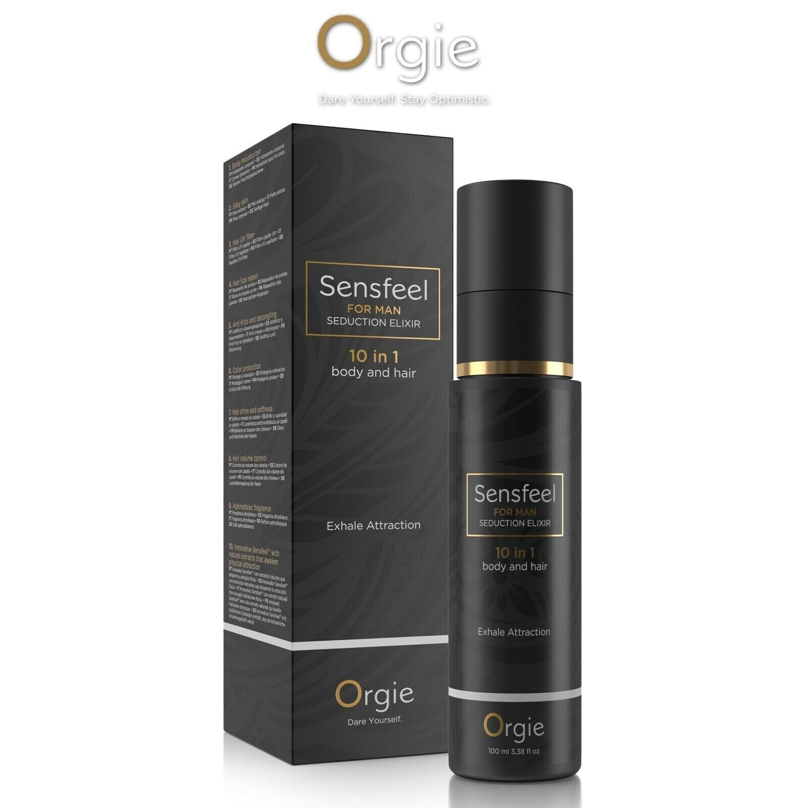 Orgie Lozione per Capelli For Man Pheromone Seduction Elixer 10 in 1 Lotion Men