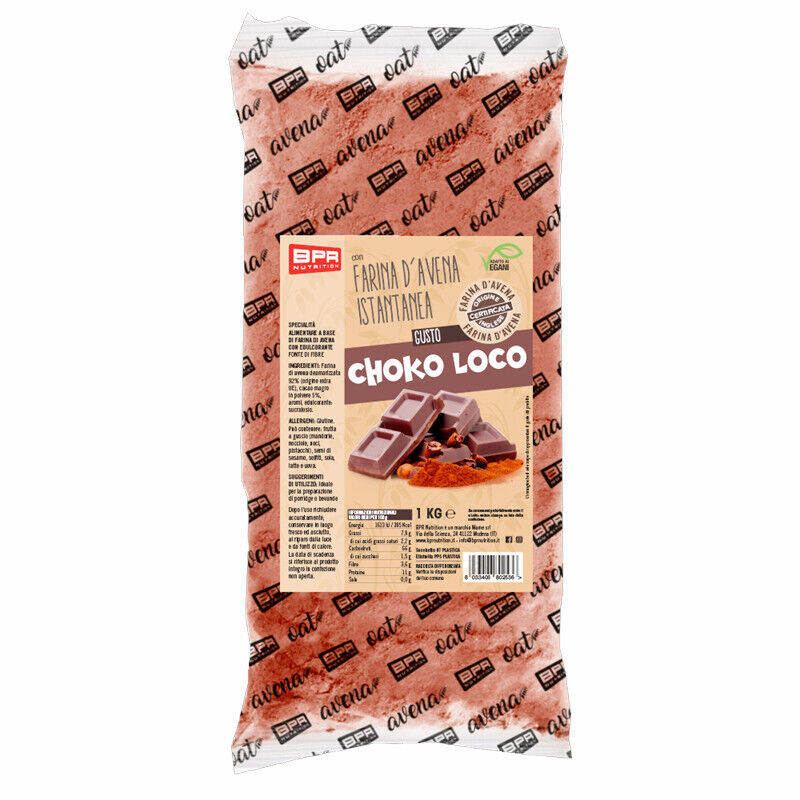 BPR NUTRITION Farina d'avena 1kg gusto CHOKO LOCO