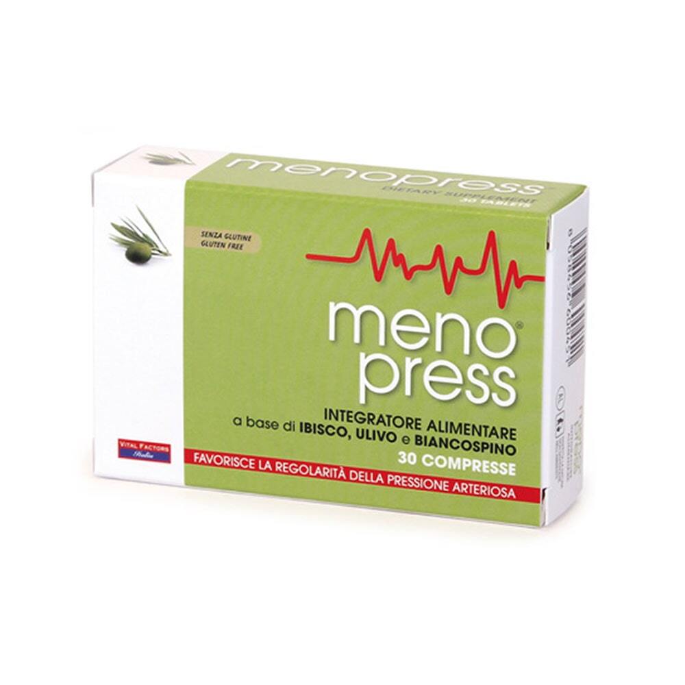 Vital Factors Meno Press Integratore Pressione Arteriosa, 30 Compresse