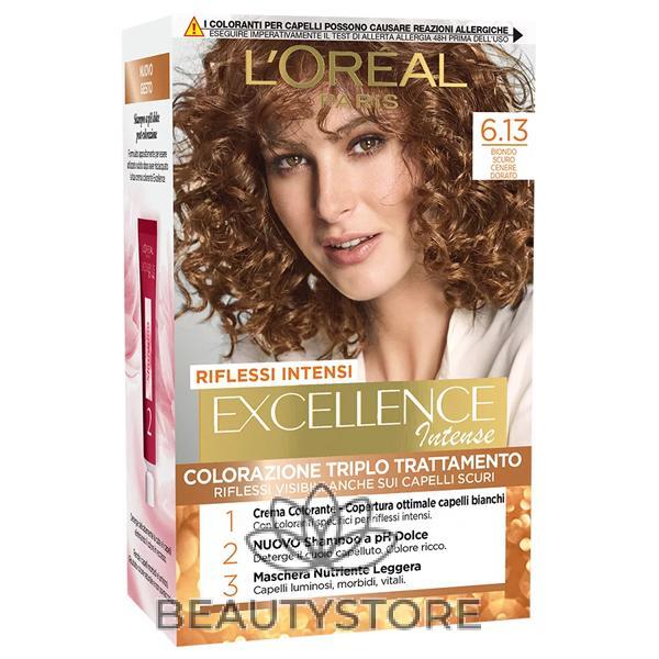 L'OREAL EXCELLENCE BIONDO SCURO CENERE DORATO 6.13