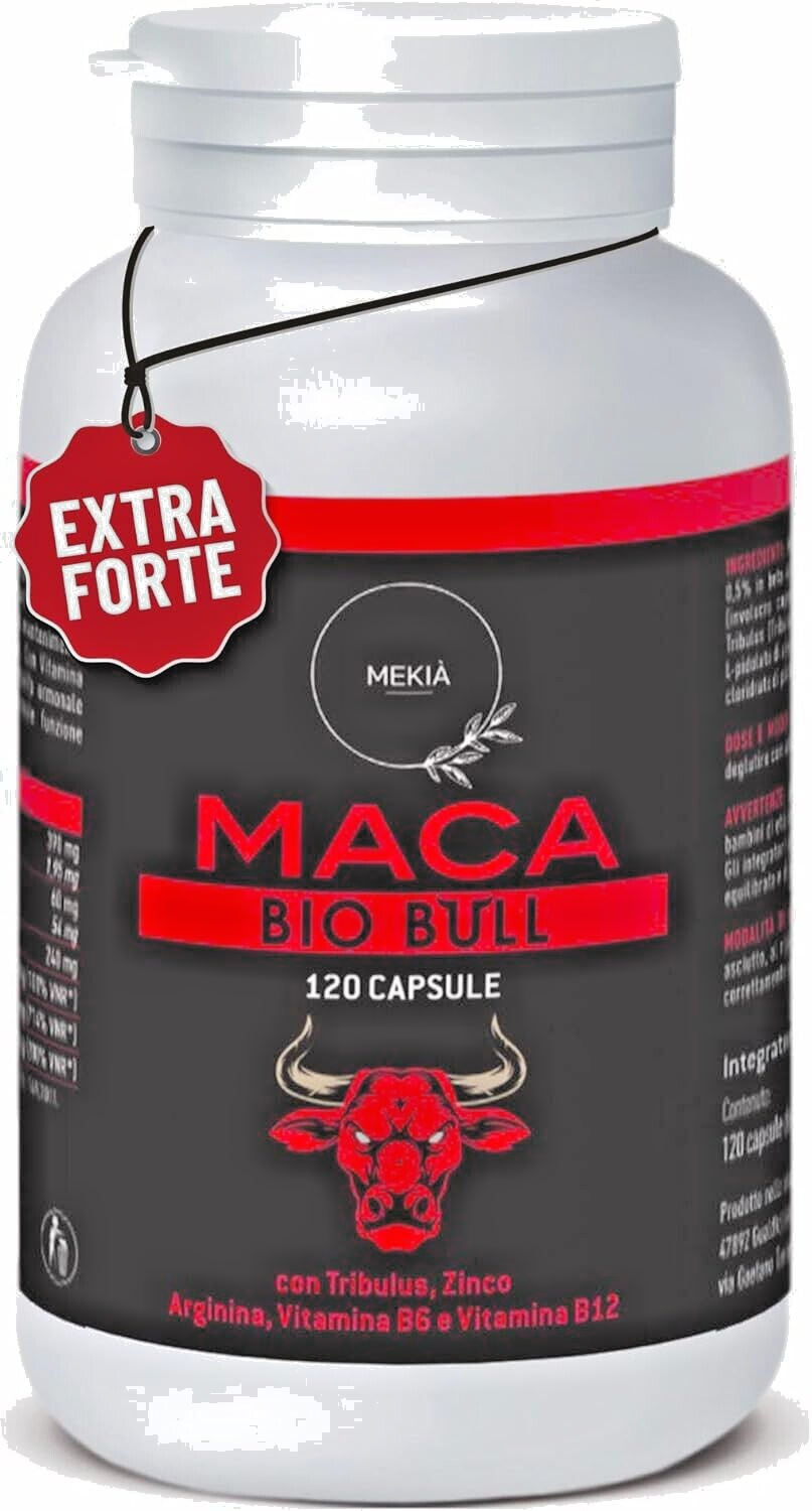 Tribulus Terrestris Maca peruviana , Energia Sessuale uomo con Arginina 120CAPS